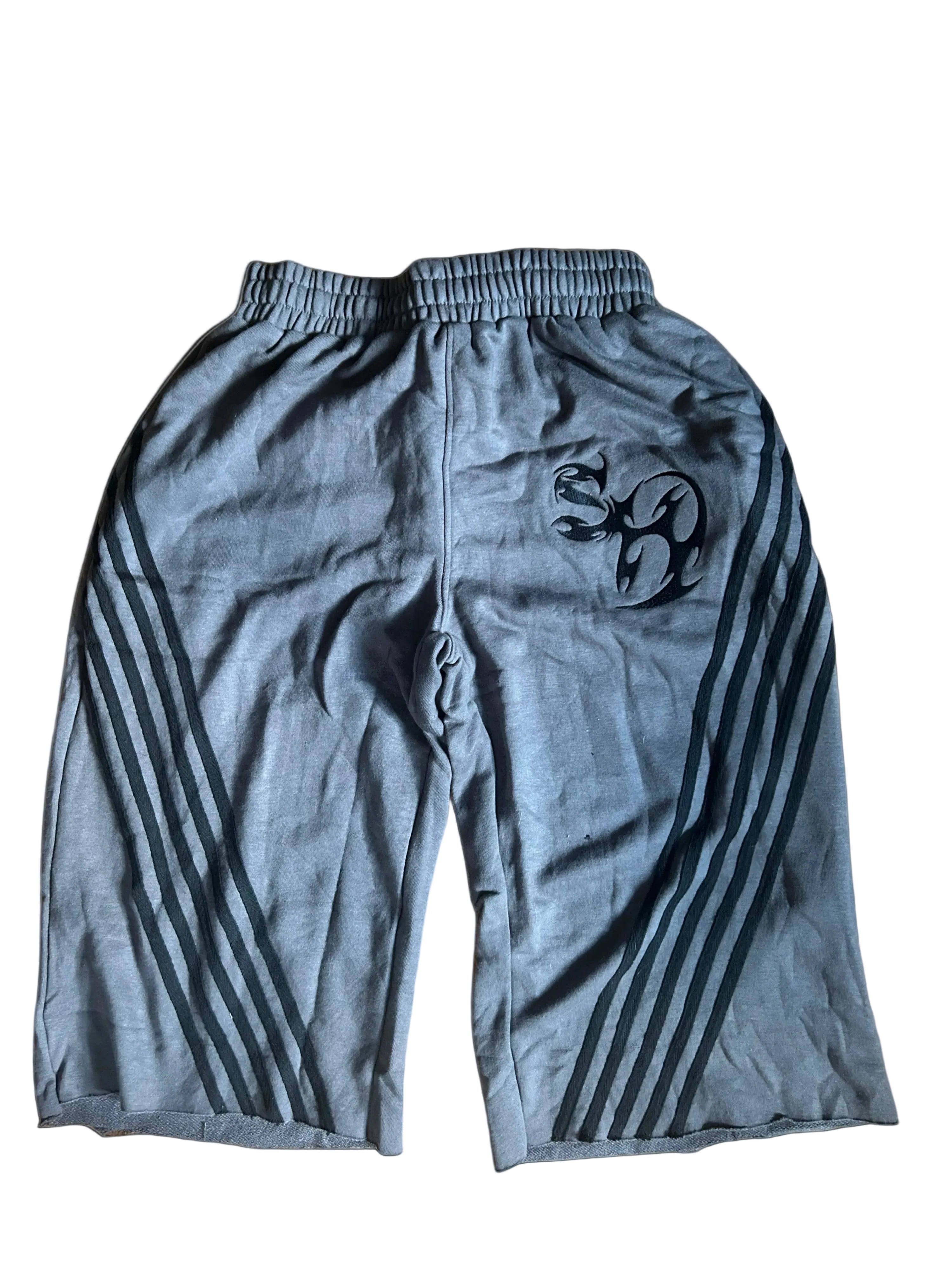Grey 3/4th “Track Shorts”
