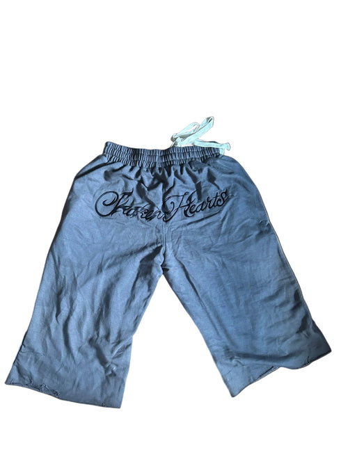 Grey 3/4th “Track Shorts”